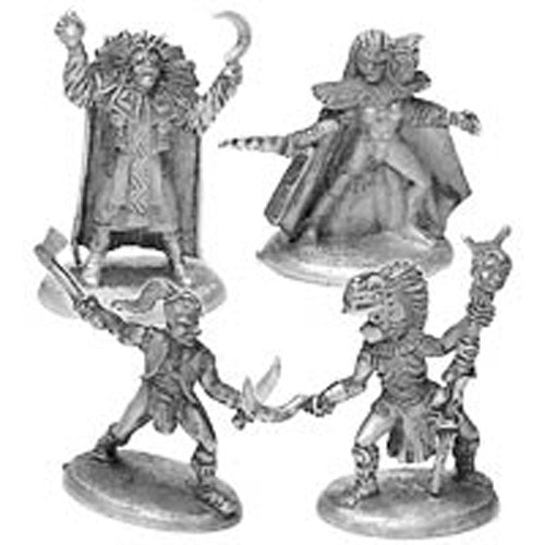 Blood Mages (4) #20-551 Shadowrun RPG Metal Ral Partha Figure