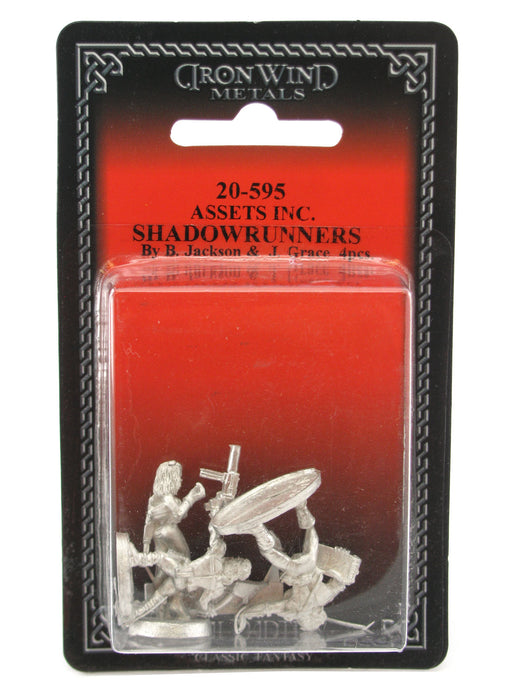 Assets Inc I Shadowrunners Minis: Axler Female Mercenary, Dhin Orc Rigger, Grind