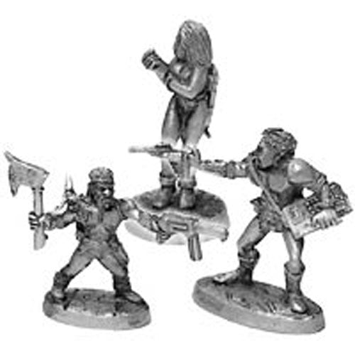 Assets Inc I Shadowrunners Minis: Axler Female Mercenary, Dhin Orc Rigger, Grind