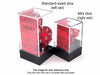 Polyhedral Mini 7-Die Set, Translucent - Red with White Numbers