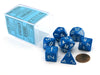 Polyhedral 7-Die Chessex Dice Set - Speckled Water