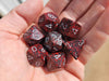 Polyhedral 7-Die Chessex Dice Set - Speckled Silver Volcano