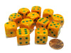 Speckled 16mm D6 Chessex Dice Block (12 Dice) - Lotus