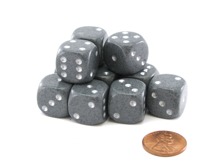 Speckled 16mm D6 Chessex Dice Block (12 Dice) - Hi-Tech