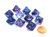 Nebula Nocturnal/blue Luminary Set of Ten d10s