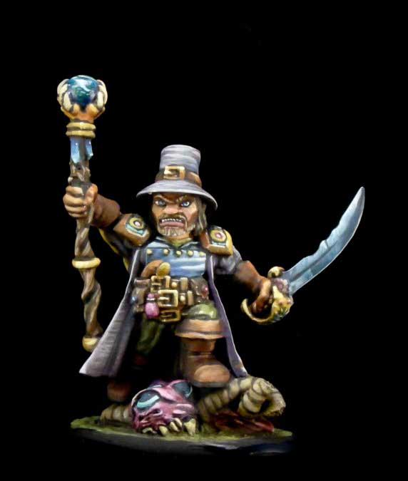 Arkus Harn, Dwarf Witch Hunter 30011 Reaper Legends: Bones USA Unpainted Plastic