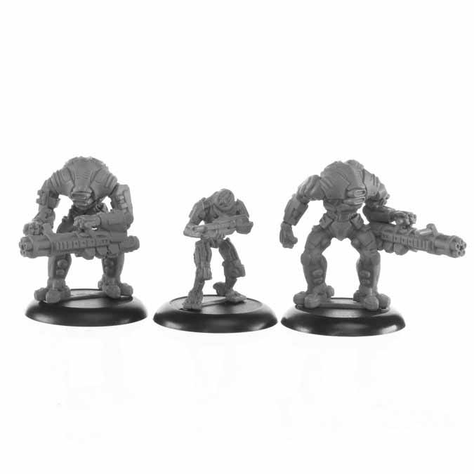 Viceroy Enforcers (3) #30029 Reaper Legends: Bones USA Unpainted Plastic Figures