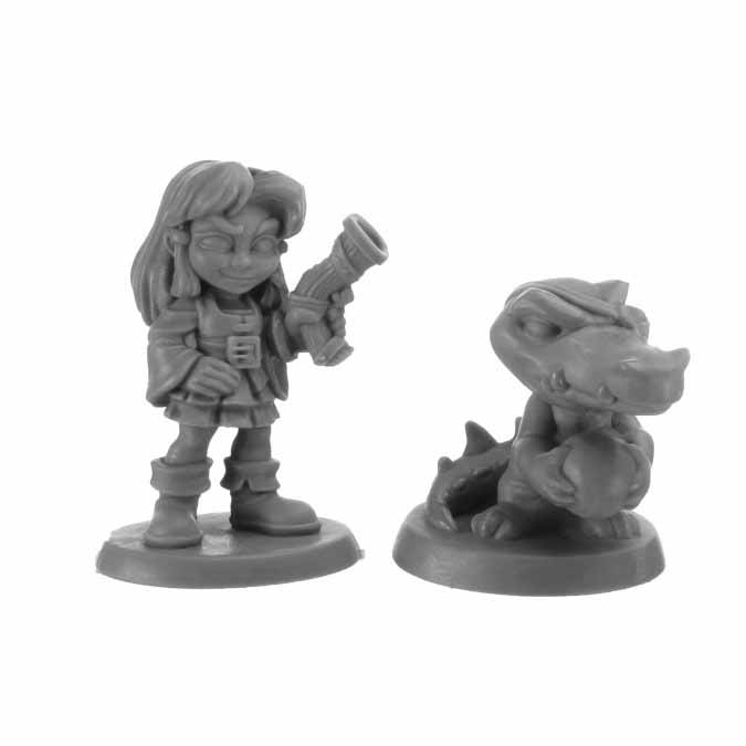 Jewels and Crossbones #30050 Reaper Legends: Bones USA Unpainted Plastic Figures