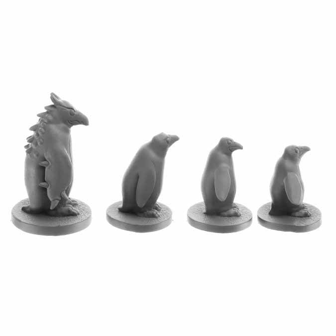 Penguin Attack Pack #30061 Reaper Legends: Bones USA Unpainted Plastic Figures