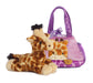 7" Peek-A-Boo - Giraffe Pet Carrier Aurora Plush Stuffed Animal