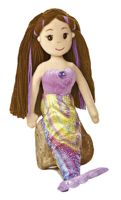 18" Merissa - Medium Sea Sparkles Soft Plush Mermaid