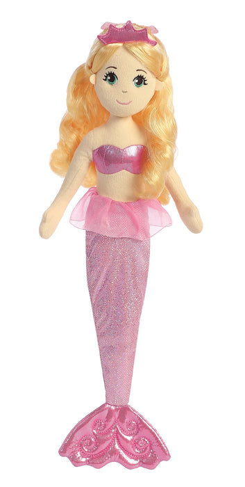 18" Topaz Sea Sparkles Soft Plush Mermaid