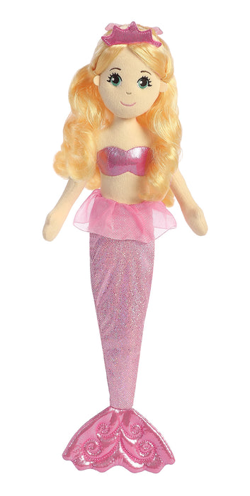 18" Topaz Sea Sparkles Soft Plush Mermaid