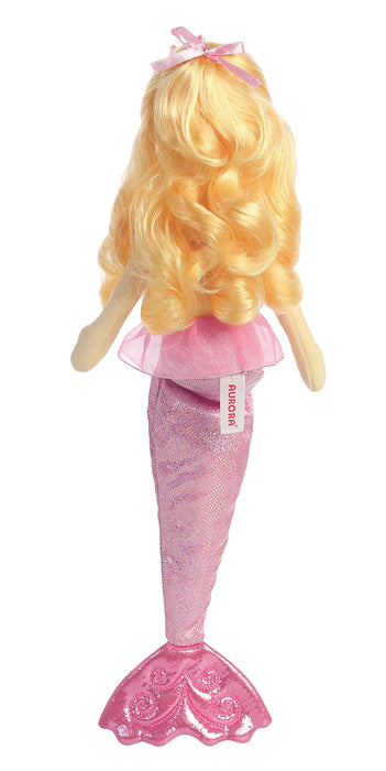 18" Topaz Sea Sparkles Soft Plush Mermaid