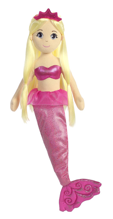 18" Jewel 2 Sea Sparkles Soft Plush Mermaid