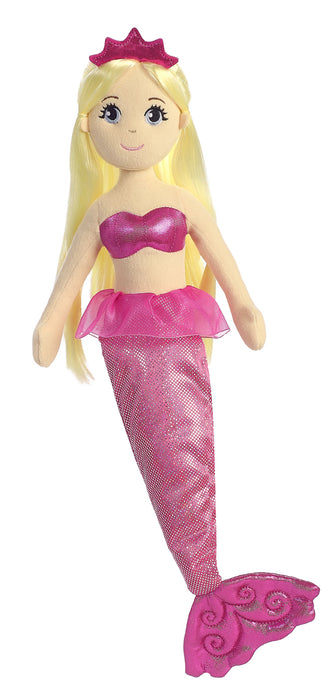 18" Jewel 2 Sea Sparkles Soft Plush Mermaid