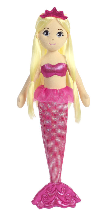 18" Jewel 2 Sea Sparkles Soft Plush Mermaid