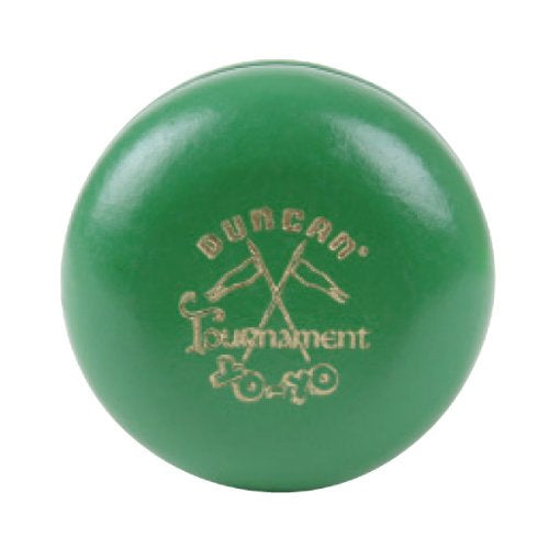Duncan Wooden Crossed Flags Tournament Vintage-Replica YoYo - Green