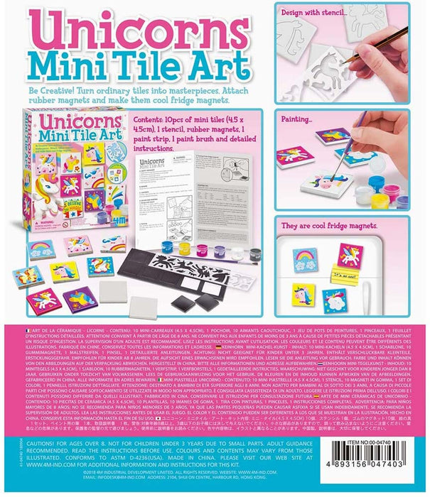 4M KidzLabs Unicorns Mini Tile Art Set