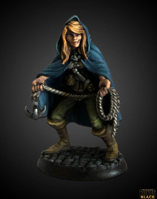 Reaper Miniatures Daschelle, Female Rogue #44009 Bones Black Unpainted Plastic