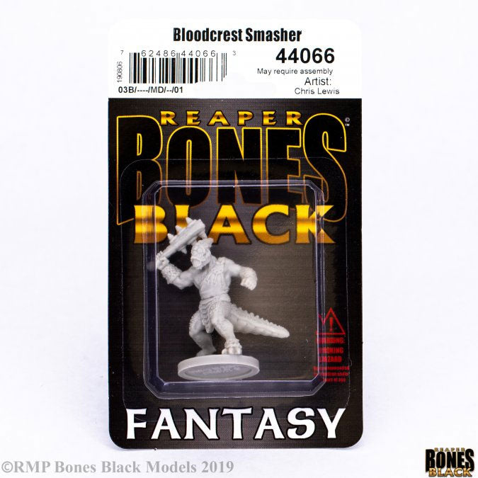 Reaper Miniatures Bloodcrest Smasher #44066 Bones Black Unpainted Plastic Figure