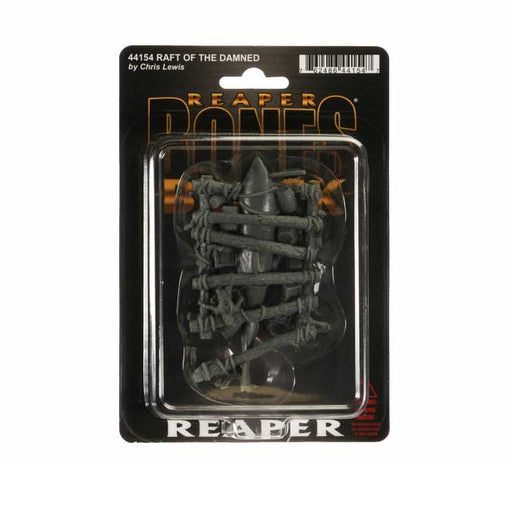 Raft of the Damned #44154 Bones Black Unpainted Plastic Figure