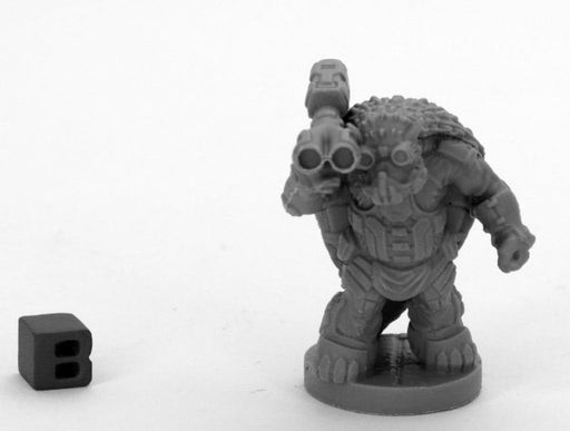 Reaper Miniatures Armorback Demolitionist #49007 Bones Black Unpainted Plastic
