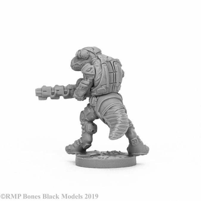 Reaper Miniatures Blacktooth Suppressor 49008 Bones Black Unpainted Plastic Mini