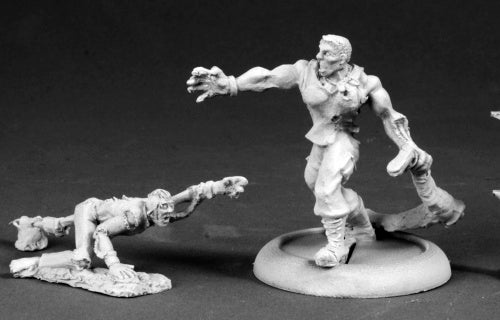 Reaper Miniatures Zombies (2) #50296 Chronoscope Metal D&D RPG Mini Figure