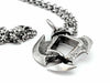 Dice Pendant Necklace 'Axe Blade' with Old Silver Finish - Holds a 12mm D6