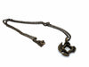 Dice Pendant Necklace 'Axe Blade' with Old Brass Finish - Holds a 12mm D6