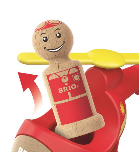 BRIO 4 Piece Rescue Helicopter Toddler Play Toy