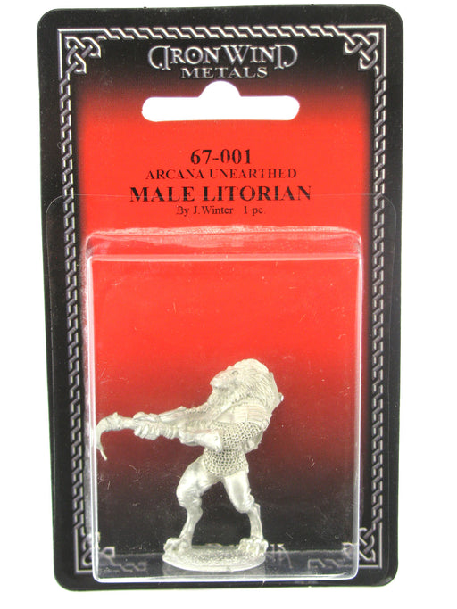 Male Litorian #67-001 Arcana Unearthed Evolved RPG Metal Ral Partha Figure