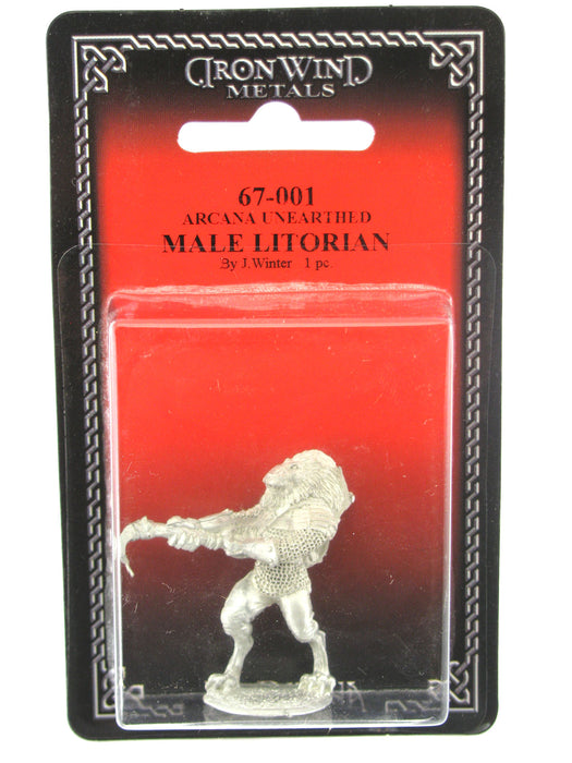 Male Litorian #67-001 Arcana Unearthed Evolved RPG Metal Ral Partha Figure