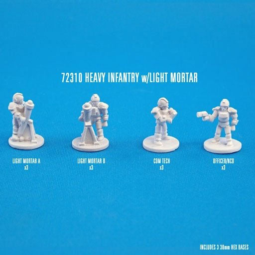 Reaper Miniatures Heavy Infantry with Light Mortars (12) Unpainted Metal CAV