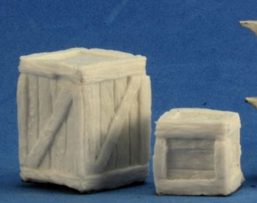 Reaper Miniatures Large Crate + Small Crate #77248 Bones Unpainted Figure