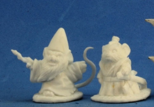 Reaper Miniatures Mousling Sorcerer and Samurai #77288 Bones Unpainted Figure