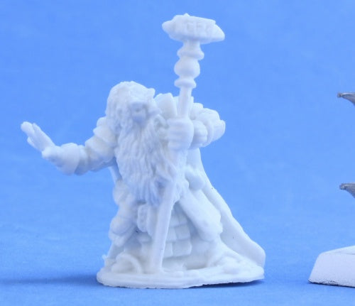 Reaper Miniatures Barden Barrelstrap, Dwarf Cleric #77383 Bones Unpainted Figure