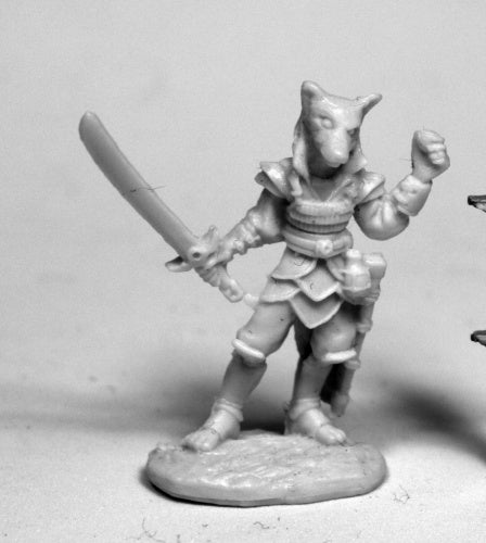 Reaper Miniatures Kogo, Male Kitsune #77473 Bones Unpainted Plastic Mini Figure