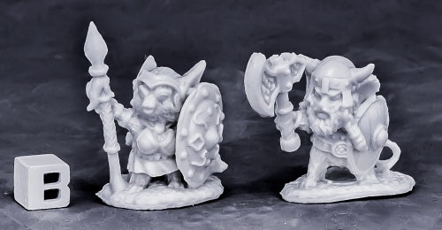 Reaper Miniatures Viking Mouslings (2) #77549 Bones Unpainted Plastic RPG Figure