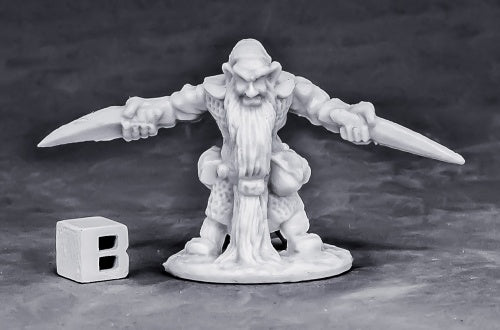 Reaper Miniatures Dwarf Royal Weapomaster #77574 Bones Unpainted Plastic Figure