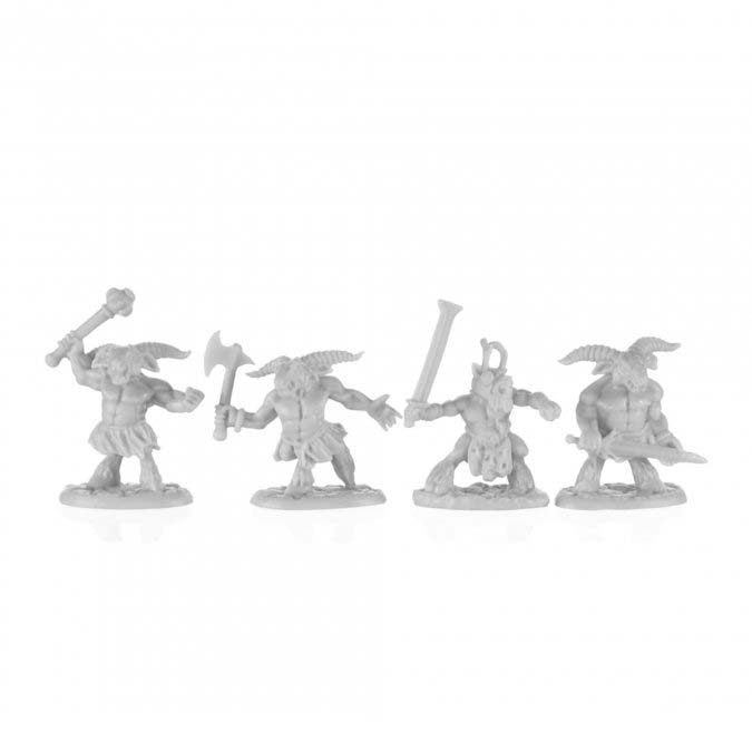 Reaper Miniatures Minitaurs (4) #77680 Unpainted Plastic Bones Mini Figure