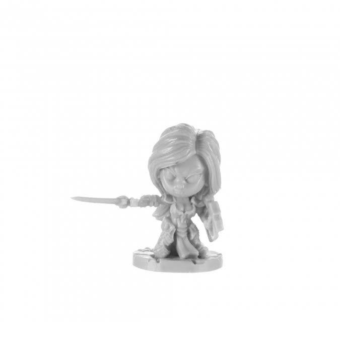 Small World Monique #77716 Dark Heaven Legends Bones Unpainted Plastic Miniature Figure