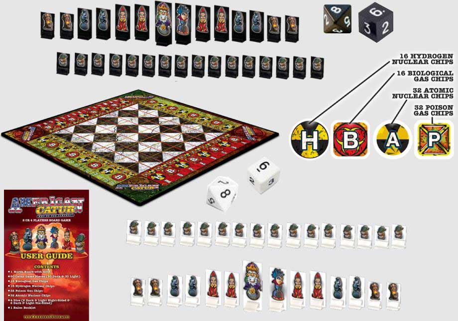 The American Catur Board Game - Who Do You Control?
