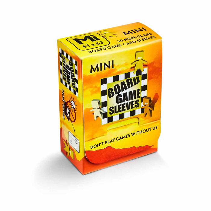 Mini Size 41x63mm Clear Non-Glare Board Game Sleeves (50)