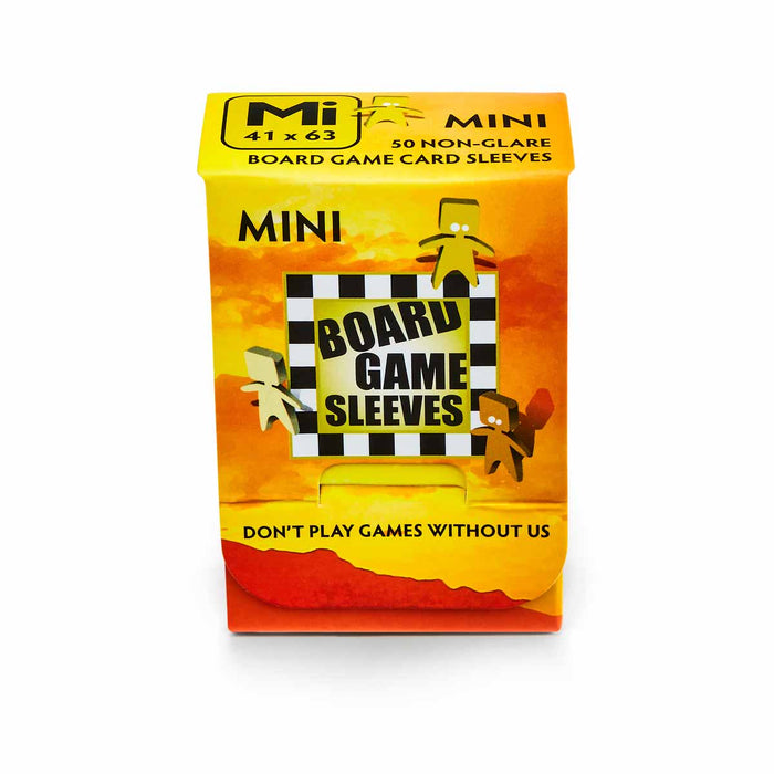 Mini Size 41x63mm Clear Non-Glare Board Game Sleeves (50)