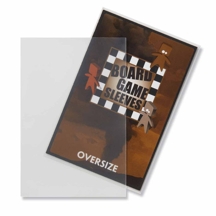 Extra Large Size 65x100mm Clear Non-Glare Board Game Sleeves (50)
