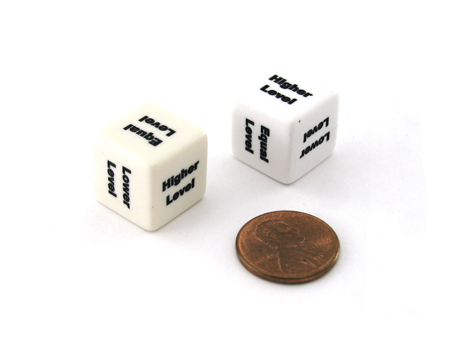 Chessex Custom Engraved 16mm D6 RPG Dice - Level Measure (2)