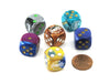 Pack of 6 Chessex Custom Engraved 16mm D6 Assorted Style Funny Meme Dice - PWND