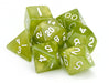 Wiz Dice 7 Die Polyhedral Dice Set in Velvet Pouch - Serpent